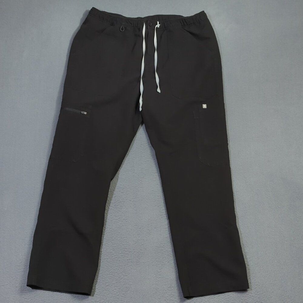 Figs Pants Men's L/S Black Cairo Cargo Scrub Pant Flaws